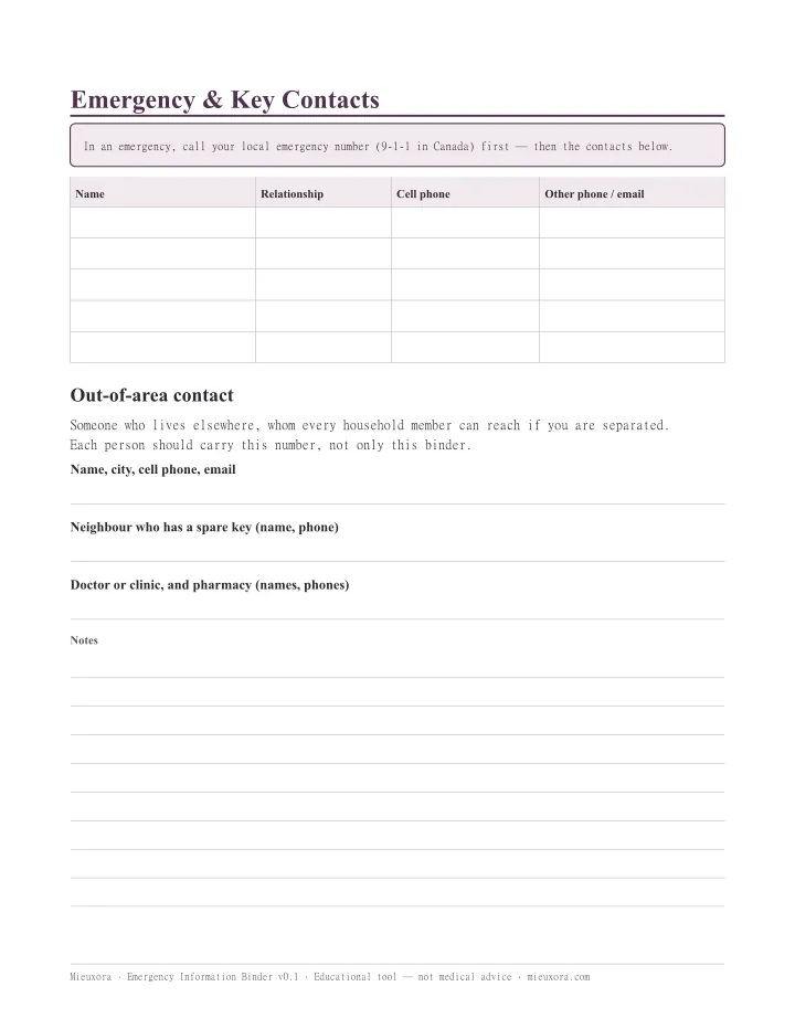 Page en anglais