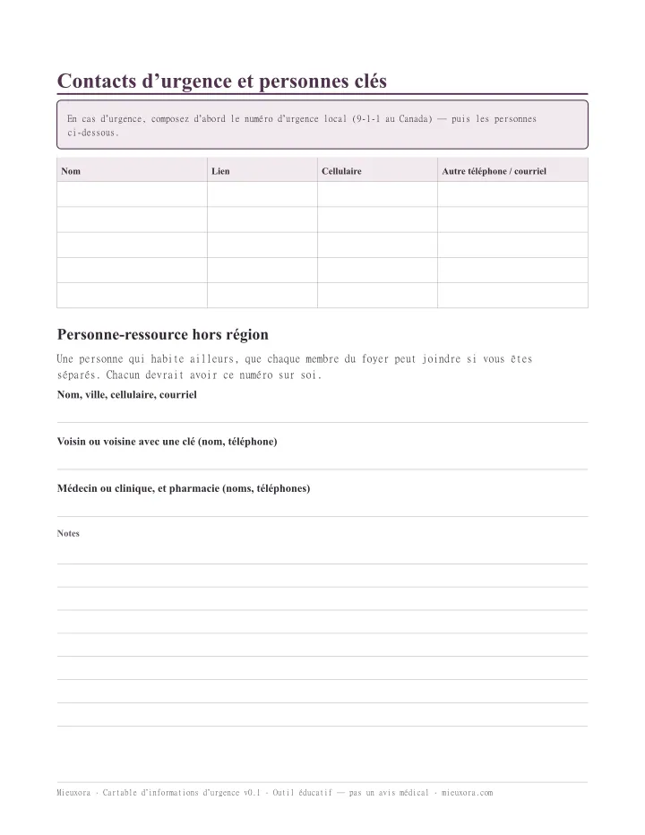 La même page en français